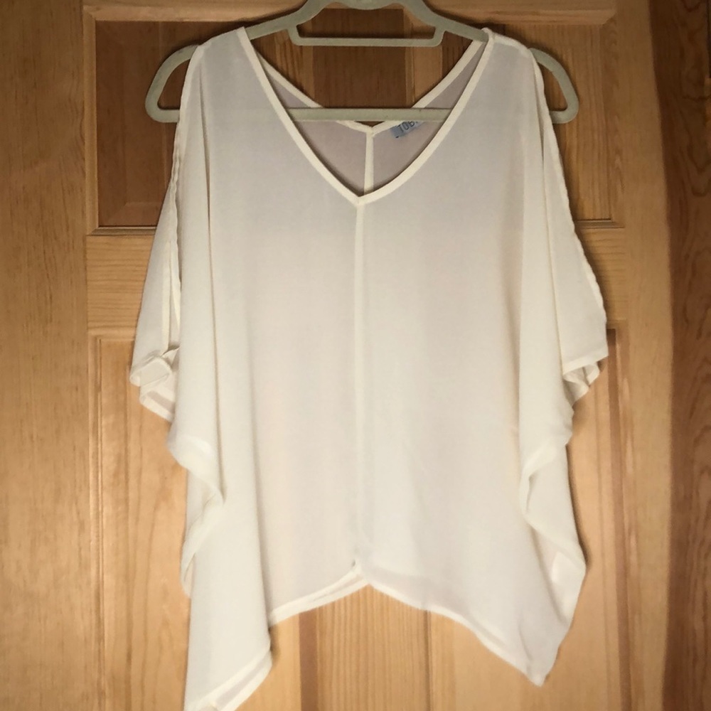 Tobi White Sheet Long Sleeve Top
